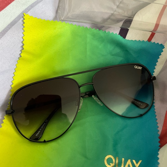 Best seller Quay Australia men’s women’s aviator high key polarized sunglasses - Picture 6 of 9